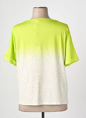 Tricou croială dreaptă mâneci scurte verde TUZZI femeie