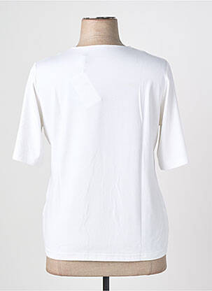 Tricou guler în v mâneci scurte alb RABE femeie