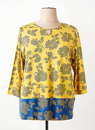Tricou mâneci 3/4 mâneci 3/4 galben RABE femeie
