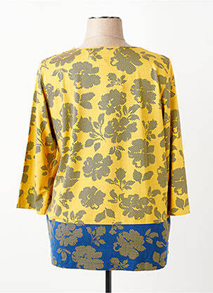 Tricou mâneci 3/4 mâneci 3/4 galben RABE femeie