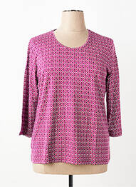 Tricou imprimeu fantezie mâneci 3/4 violet RABE femeie