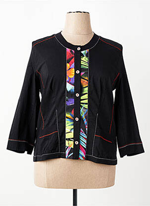 Jachete casual guler rotund negru CHRISTINE LAURE femeie