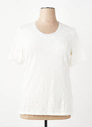 Tricou croială dreaptă mâneci scurte alb OLSEN femeie