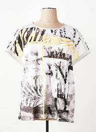 Tricou imprimeu fantezie mâneci scurte alb OLSEN femeie