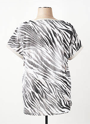 Tricou imprimeu fantezie mâneci scurte alb OLSEN femeie