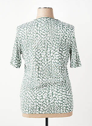 Tricou imprimeu fantezie mâneci scurte verde OLSEN femeie