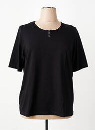 Tricou croială dreaptă mâneci scurte negru RABE femeie