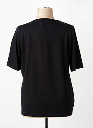 Tricou croială dreaptă mâneci scurte negru RABE femeie