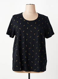 Tricou imprimeu fantezie mâneci scurte negru OLSEN femeie