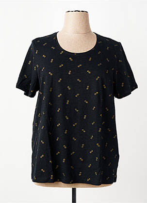 Tricou imprimeu fantezie mâneci scurte negru OLSEN femeie