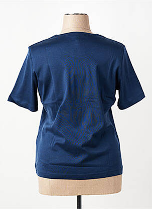 Tricou croială dreaptă mâneci scurte albastru RABE femeie