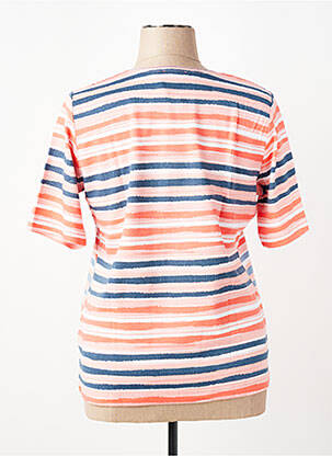 Tricou croială cambrată mâneci scurte portocaliu RABE femeie
