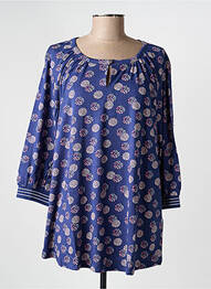 Tricou imprimeu fantezie mâneci lungi albastru OLSEN femeie