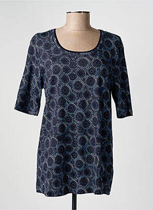 Tricou imprimeu fantezie mâneci scurte albastru OLSEN femeie