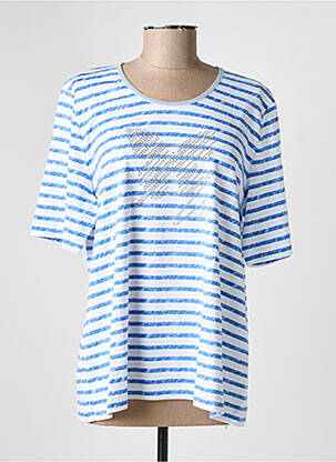 Tricou croială dreaptă mâneci scurte albastru RABE femeie