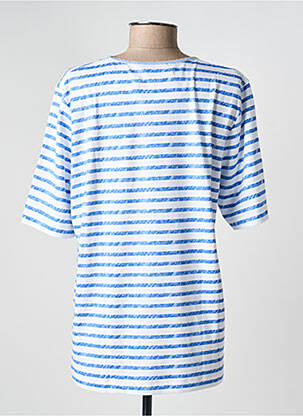 Tricou croială dreaptă mâneci scurte albastru RABE femeie