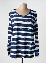Tricou mâneci lungi mâneci lungi albastru RABE femeie