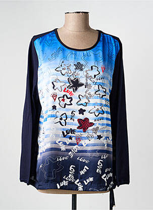 Tricou mâneci lungi mâneci lungi albastru RABE femeie