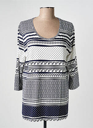 Tricou mâneci 3/4 mâneci 3/4 albastru RABE femeie