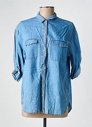 Cămașă croială dreaptă mâneci 3/4 albastru DENIM &DRESS femeie