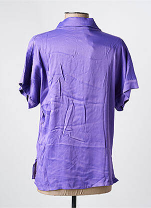 Polo croială dreaptă mâneci scurte violet COUTURIST femeie