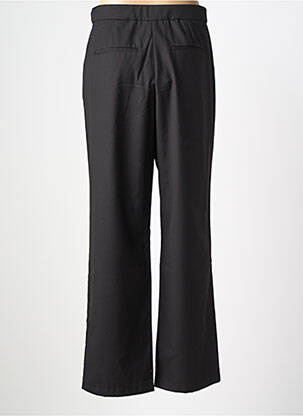Pantalon drept închidere cu fermoar sub clapetă cu nasturi negru ONLY femeie