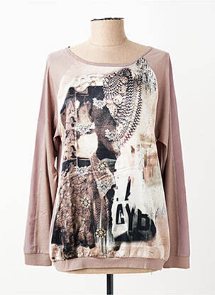 Tricou mâneci lungi mâneci lungi maro RABE femeie