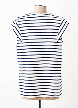 Tricou croială dreaptă mâneci scurte alb ARMOR LUX femeie
