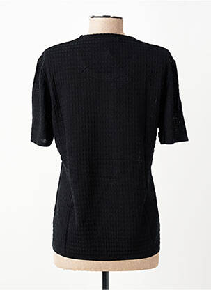 Tricou croială dreaptă mâneci scurte negru RODAM femeie