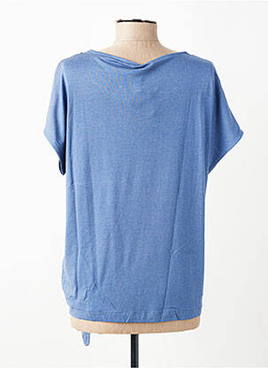 Tricou croială dreaptă mâneci scurte albastru OLSEN femeie