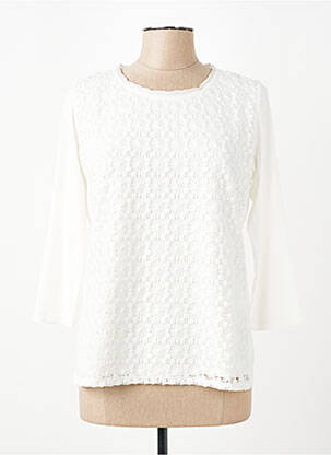 Tricou mâneci 3/4 mâneci 3/4 alb RABE femeie