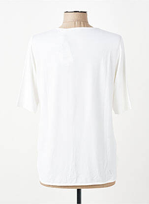 Tricou croială dreaptă mâneci scurte alb RABE femeie