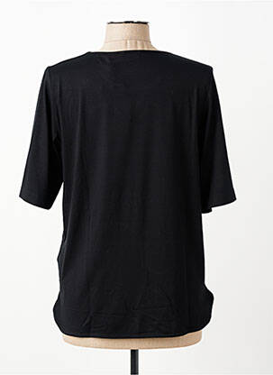 Tricou croială dreaptă mâneci scurte negru RABE femeie