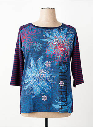 Tricou mâneci 3/4 mâneci 3/4 albastru OLSEN femeie