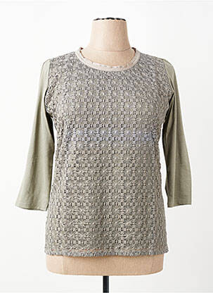 Tricou mâneci 3/4 mâneci 3/4 verde RABE femeie