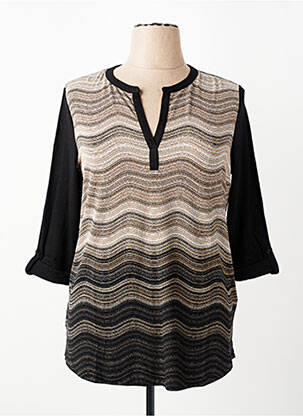 Tricou mâneci 3/4 mâneci 3/4 negru OLSEN femeie