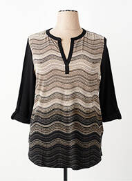 Tricou mâneci 3/4 mâneci 3/4 negru OLSEN femeie