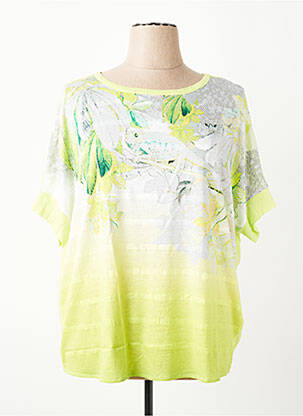 Tricou imprimeu fantezie mâneci scurte verde OLSEN femeie