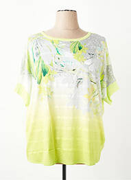 Tricou imprimeu fantezie mâneci scurte verde OLSEN femeie