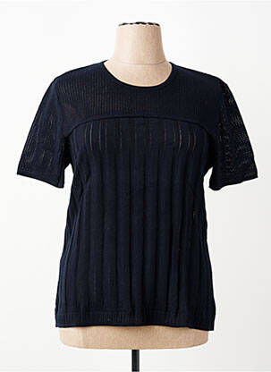 Tricou croială dreaptă mâneci scurte negru RODAM femeie