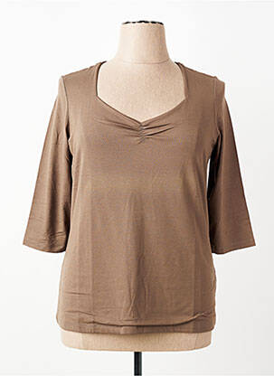 Tricou mâneci 3/4 mâneci 3/4 maro OLSEN femeie
