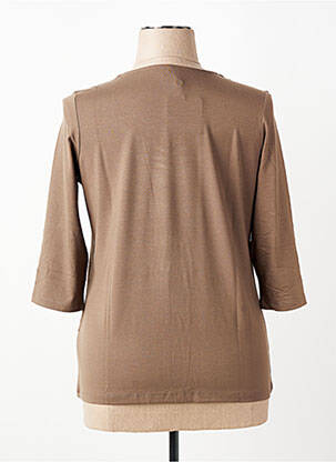 Tricou mâneci 3/4 mâneci 3/4 maro OLSEN femeie