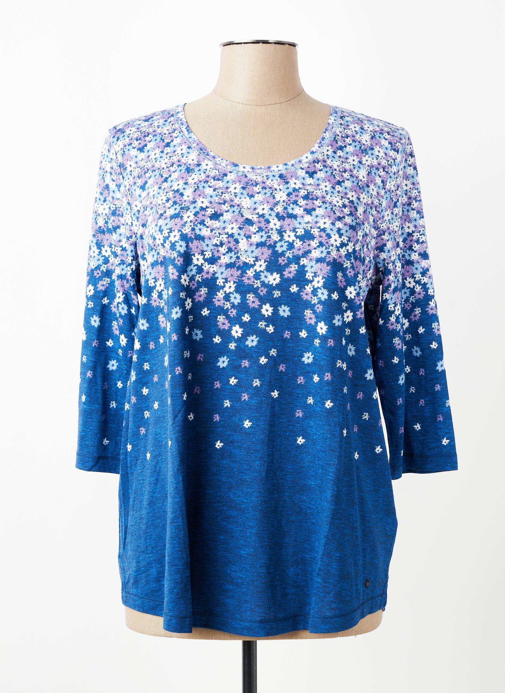 Tricou mâneci 3/4 mâneci 3/4 albastru OLSEN femeie