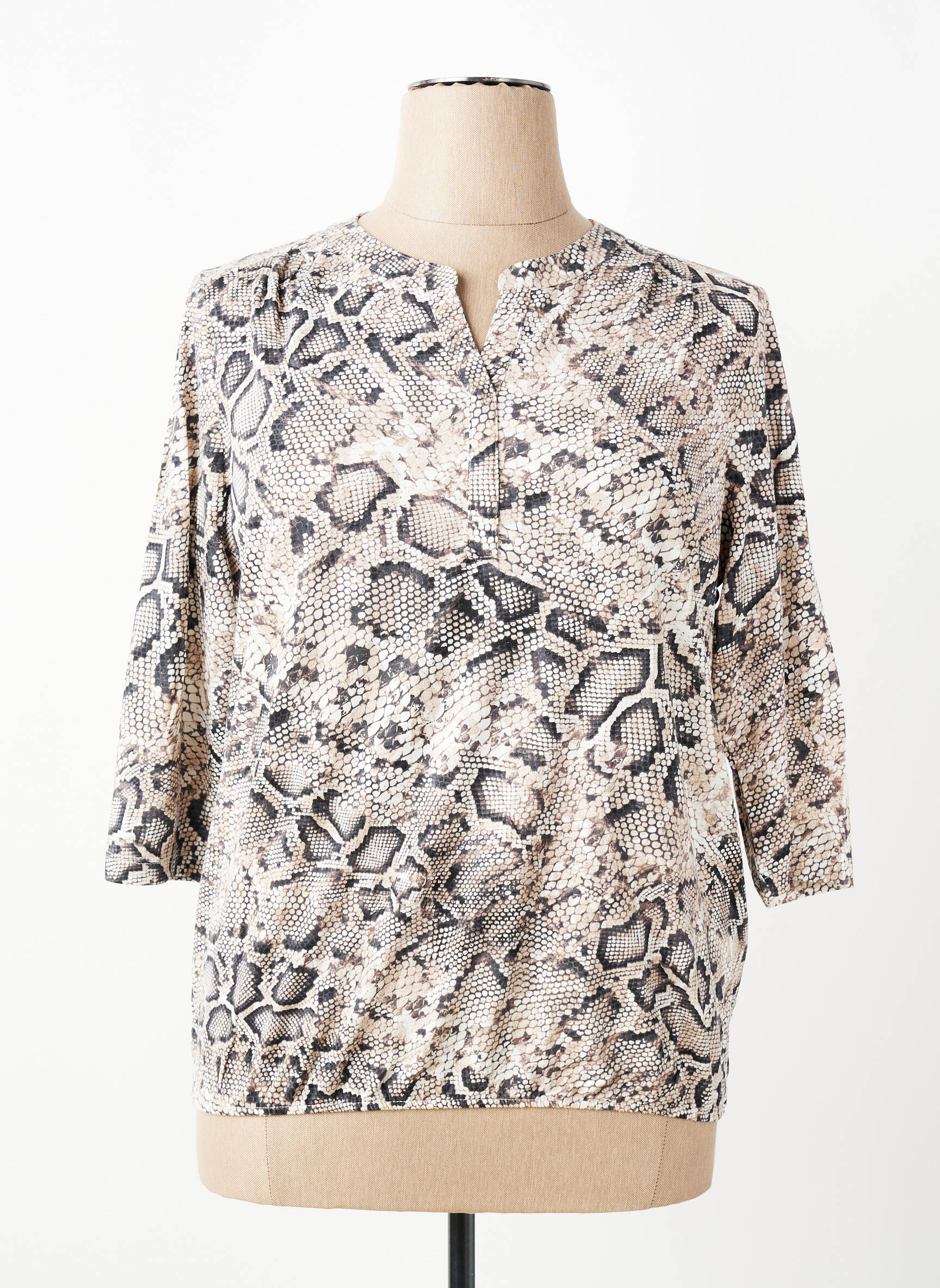 Tricou mâneci 3/4 mâneci 3/4 bej OLSEN femeie