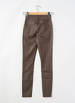 Pantalon slim buzunare maro ONLY femeie