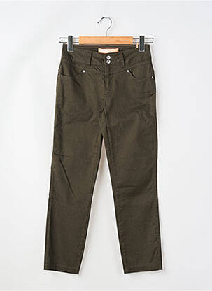 Pantalon slim buzunare verde STREET ONE femeie