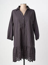 Rochie midi mâneci lungi mâneci lungi gri BROADWAY femeie