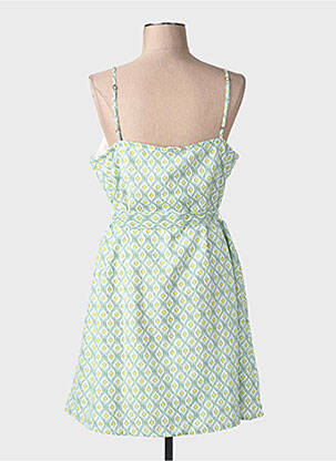 Rochie midi imprimeu fantezie bretele subțiri verde ONLY femeie
