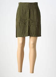 Fustă scurtă talie cu cleme verde COUTURIST femeie