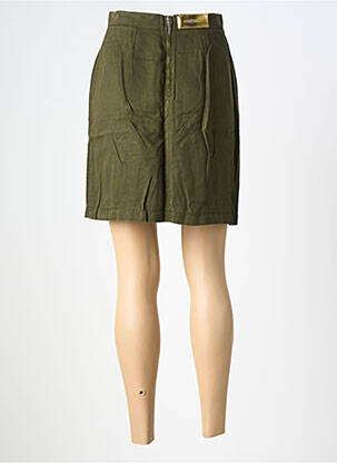 Fustă scurtă buzunare verde COUTURIST femeie